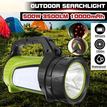 500W 3500LM USB Charging LED Spotlight Work Light Waterproof Emergency Hand Lamp for Hunting Hiking Night Fishing
500W 3500LM USB Charging LED Spotlight Work Light Waterproof Emergency Hand Lamp for Hunting Hiking Night Fishing