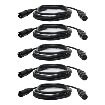 5 Pack Microphone Cable (Mic Cable / XLR to XLR Cable)2 Meter M01834
5 Pack Microphone Cable (Mic Cable / XLR to XLR Cable)2 Meter M01834