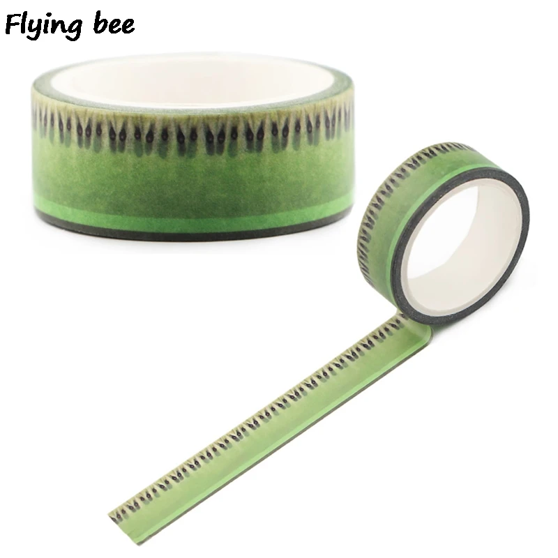Flyingbee 15mmX5m Paper Washi Tape kiwi fruit Adhesive Tape DIY Scrapbooking Sticker Label Masking Tape students tapes X0499
Flyingbee 15mmX5m Paper Washi Tape kiwi fruit Adhesive Tape DIY Scrapbooking Sticker Label Masking Tape students tapes X0499