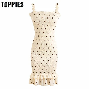 sexy slim bodycon dress polka dot summer mini dress for women ruffles sleeveless camisloles high stretch
sexy slim bodycon dress polka dot summer mini dress for women ruffles sleeveless camisloles high stretch