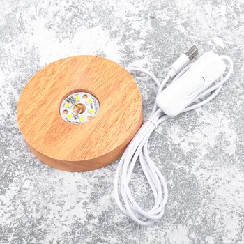 Wooden LED Display Stand 3D Night Light Round Base Holder for Crystals Glass Ball
Wooden LED Display Stand 3D Night Light Round Base Holder for Crystals Glass Ball