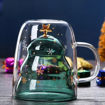 300ML Double Layered Anti Scald Glass Christmas Tree Starry Sky Coffee Mug High Temperature Resistant Mug Cups Xmas Gifts
300ML Double Layered Anti Scald Glass Christmas Tree Starry Sky Coffee Mug High Temperature Resistant Mug Cups Xmas Gifts