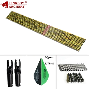 Linkboy Archery 12PCS Spine 300 -500 Carbon Arrow Shafts 32'' ID 6.2 2" Plastic Vanes 75gr Points Recurve Bow Hunting DIY Arrows
Linkboy Archery 12PCS Spine 300 -500 Carbon Arrow Shafts 32'' ID 6.2 2" Plastic Vanes 75gr Points Recurve Bow Hunting DIY Arrows