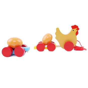Fun Wooden Drag The Egg Car Cute Creative Children Chick Duckling Dragging Carts Baby Education Toy Random Color 
Fun Wooden Drag The Egg Car Cute Creative Children Chick Duckling Dragging Carts Baby Education Toy Random Color