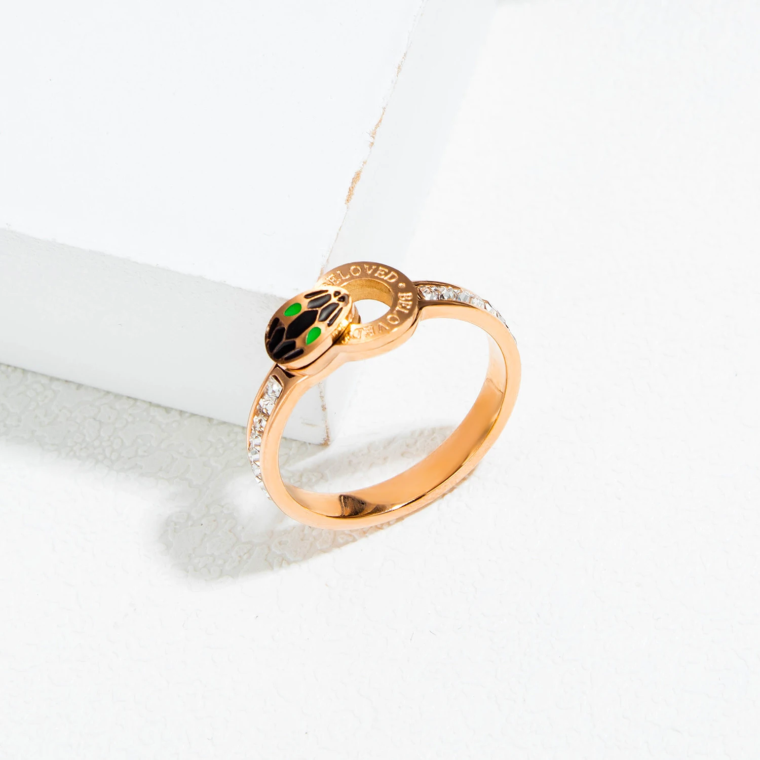 Stainless steel rings for women 10 pcs Packaged wholesale luxury Zircon Snake rose gold ring fashion ring sale offers of the day
Stainless steel rings for women 10 pcs Packaged wholesale luxury Zircon Snake rose gold ring fashion ring sale offers of the day