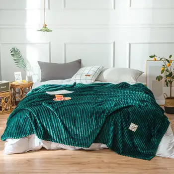 1pc Super Soft Solid Throw Blanket Warm Fluffy Blanket Stripe Coral Fleece Blanket For Bed 
1pc Super Soft Solid Throw Blanket Warm Fluffy Blanket Stripe Coral Fleece Blanket For Bed