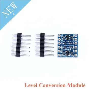 

10pcs 2-way Level Conversion Sensor Module IIC I2C UART SPI 3.3V to 5V 5V to 3.3V Logic Level Shifter With Pins For Arduino