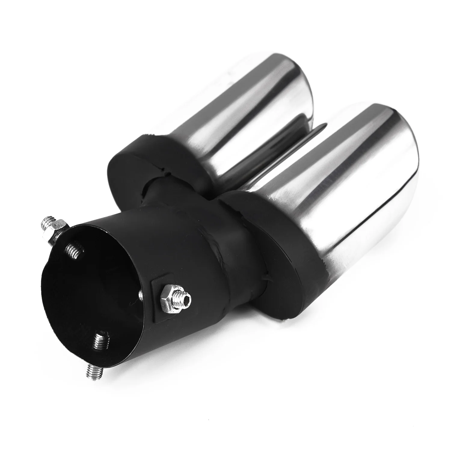 Muffler Stainless Steel Adjustable Glossy Chrome Exhaust Pipe Curve Dual-outlet Universal Motorcycle Auto Sale
Muffler Stainless Steel Adjustable Glossy Chrome Exhaust Pipe Curve Dual-outlet Universal Motorcycle Auto Sale