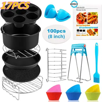 for Airfryers 4.2QT 5.3QT 5.5QT 5.8QT 17x 8 Inch Air Fryer Accessories Baking Basket Pizza Plate Grill Pot Kitchen Cooking Tool 
for Airfryers 4.2QT 5.3QT 5.5QT 5.8QT 17x 8 Inch Air Fryer Accessories Baking Basket Pizza Plate Grill Pot Kitchen Cooking Tool