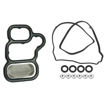 2 Set for Honda Acura Car Accessories: 1 Set Valve Cover Gasket Set & 1 Pcs VTEC Solenoid Gasket / Valve Filter Sn
2 Set for Honda Acura Car Accessories: 1 Set Valve Cover Gasket Set & 1 Pcs VTEC Solenoid Gasket / Valve Filter Sn