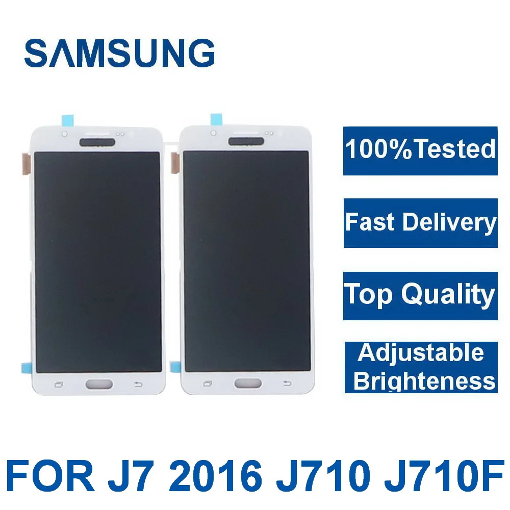 For Samsung Galaxy J7 2016 J710FN J710F J710M J710 Phone LCD Display Touch Screen Digitizer Assembly Adjust Brightnes With frame
For Samsung Galaxy J7 2016 J710FN J710F J710M J710 Phone LCD Display Touch Screen Digitizer Assembly Adjust Brightnes With frame