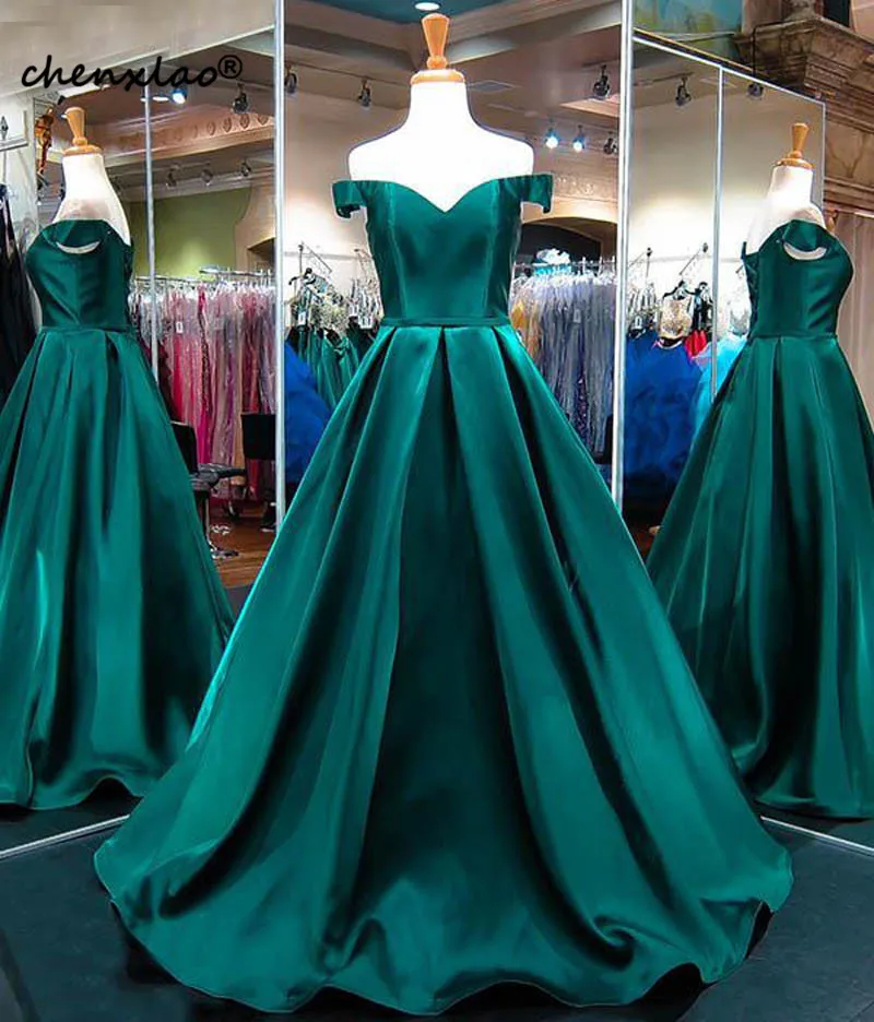Satin Off Shoulder Long Evening Dresses Lace Up Back Sweep Train Simple Prom Dresses Formal Party Gowns Robe De Soiree 2019
Satin Off Shoulder Long Evening Dresses Lace Up Back Sweep Train Simple Prom Dresses Formal Party Gowns Robe De Soiree 2019