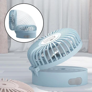 Portable Water Spray Mist Electric USB Rechargeable with LED Lighting Fan Handheld Desktop Hanging Neck Pocket Small Fan