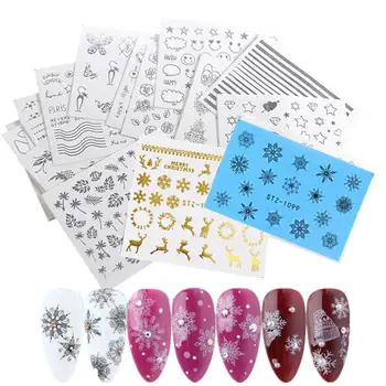 16Pcs 3D Mix Nail Art Sticker Decals Hollow Snowflake Elk Christmas Tree Pattern Decals DIY Water Transfer Slider Manicure Decor
16Pcs 3D Mix Nail Art Sticker Decals Hollow Snowflake Elk Christmas Tree Pattern Decals DIY Water Transfer Slider Manicure Decor