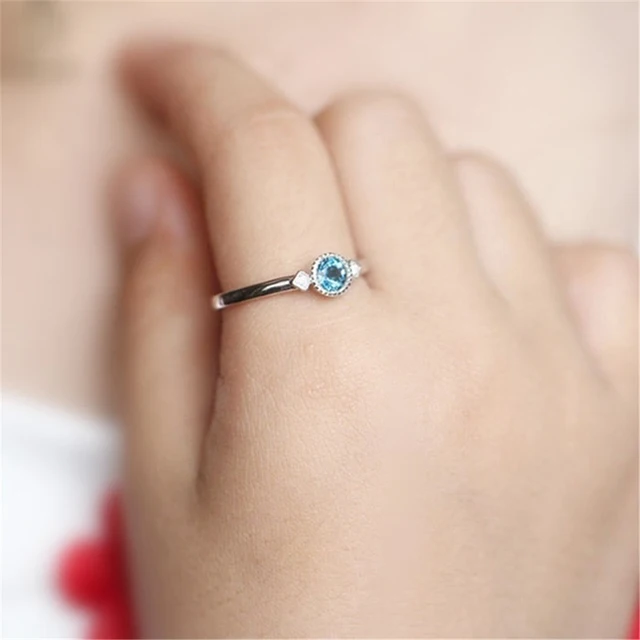 Zunderes-Bagues simples en cristal pour femmes, accessoires de mode, bijoux de fête, fiançailles, cadeau de mariage pour patients 2