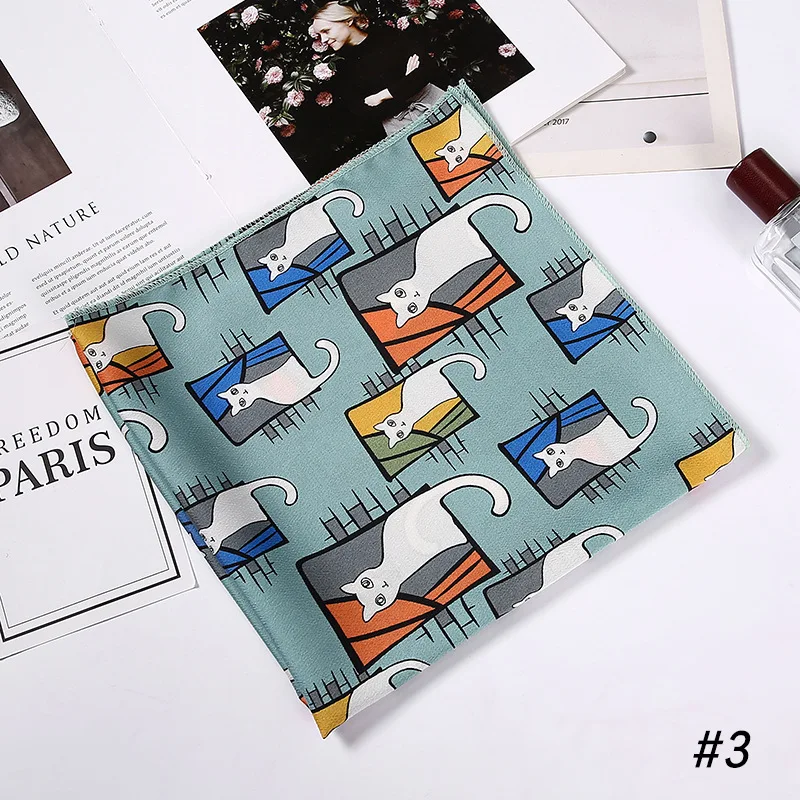 50*50 cm Square Silk scarf Women Foulard Head Scarf Ladies Shawl Wrap Muffler Pareo Bandanna Female Chiffon Hijab Poncho beach 
50*50 cm Square Silk scarf Women Foulard Head Scarf Ladies Shawl Wrap Muffler Pareo Bandanna Female Chiffon Hijab Poncho beach