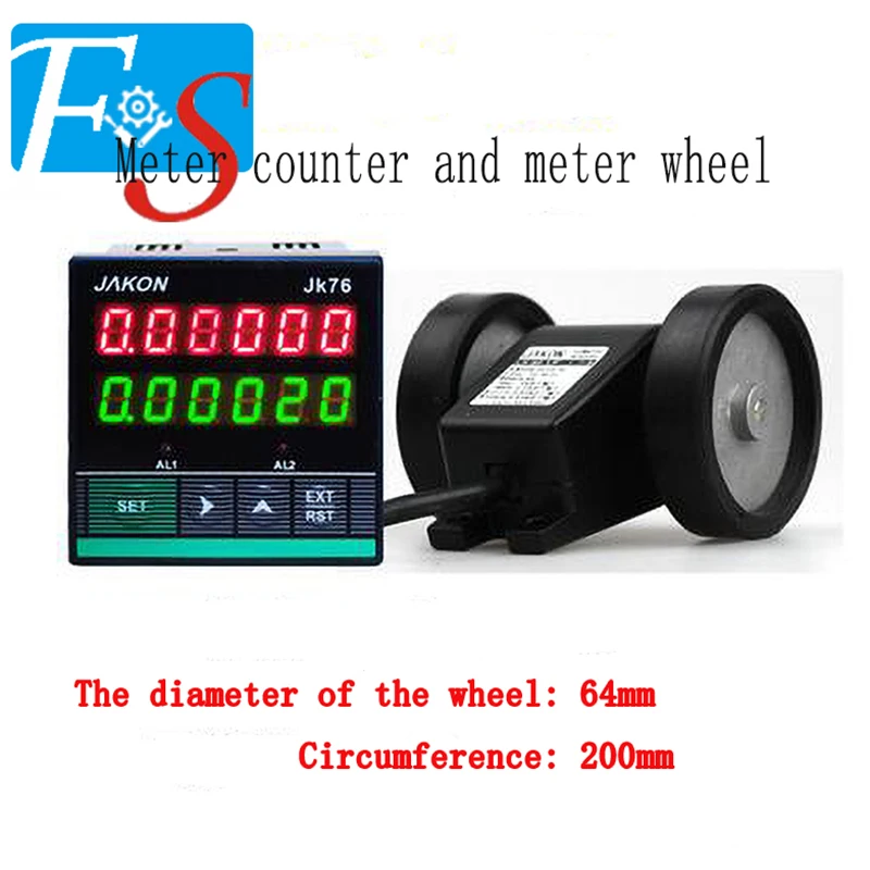 Meter counter JK76 roller type induction length controller high precision + double wheel sensor encoder length measurement
Meter counter JK76 roller type induction length controller high precision + double wheel sensor encoder length measurement