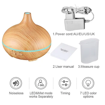 7 Color Changing LED lamp Whole House Humidi150ml Aroma Essential Oil Diffuser Ultrasonic Air Humidifier with 4 Timer Settings
7 Color Changing LED lamp Whole House Humidi150ml Aroma Essential Oil Diffuser Ultrasonic Air Humidifier with 4 Timer Settings