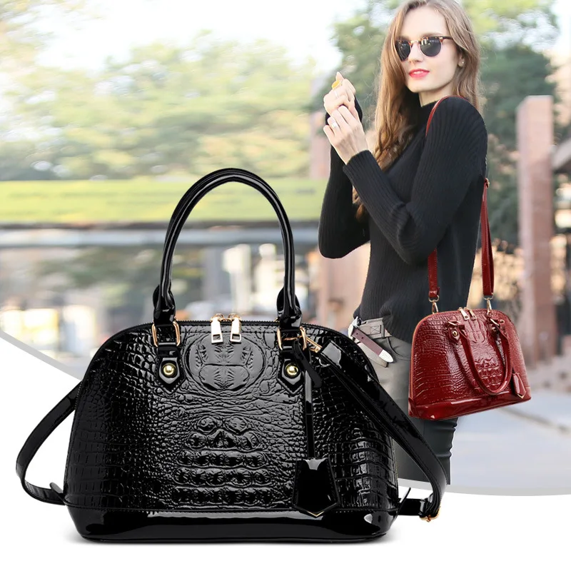 2019 New Style Fashion Embossed Crocodile Pattern Shell Bag Western Style Large Capacity Portable Shoulder Bag
2019 New Style Fashion Embossed Crocodile Pattern Shell Bag Western Style Large Capacity Portable Shoulder Bag