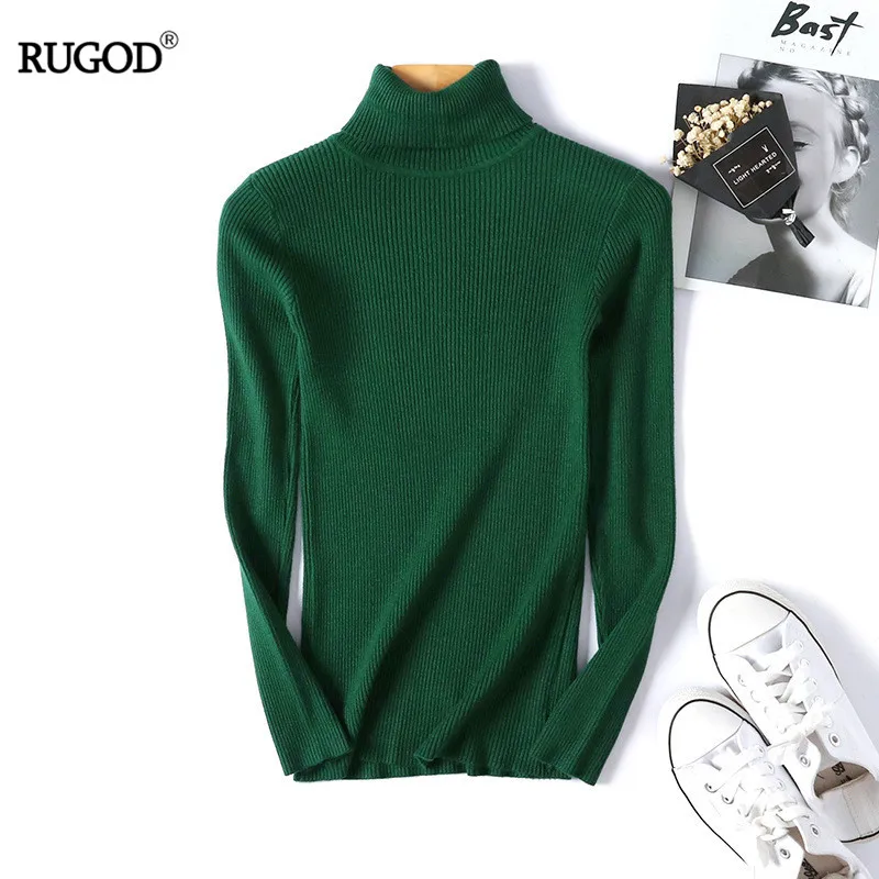 RUGOD Autumn Winter Women Knitted Turtleneck solid multiple color elastic sweater basic sweater
RUGOD Autumn Winter Women Knitted Turtleneck solid multiple color elastic sweater basic sweater