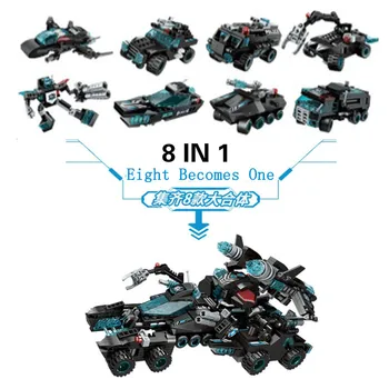 714Pcs City Creator Technic Building Blocks 8In1 with Free Sticker Deformable Shadow Chariot Bricks Toys for Children Boys Gifts
714Pcs City Creator Technic Building Blocks 8In1 with Free Sticker Deformable Shadow Chariot Bricks Toys for Children Boys Gifts