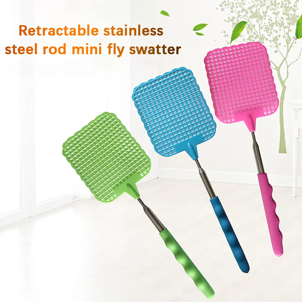 Retractable Insect Swatter Stainless Steel Plastic Bug Swatter with Telescopic Non-slip Handle
Retractable Insect Swatter Stainless Steel Plastic Bug Swatter with Telescopic Non-slip Handle