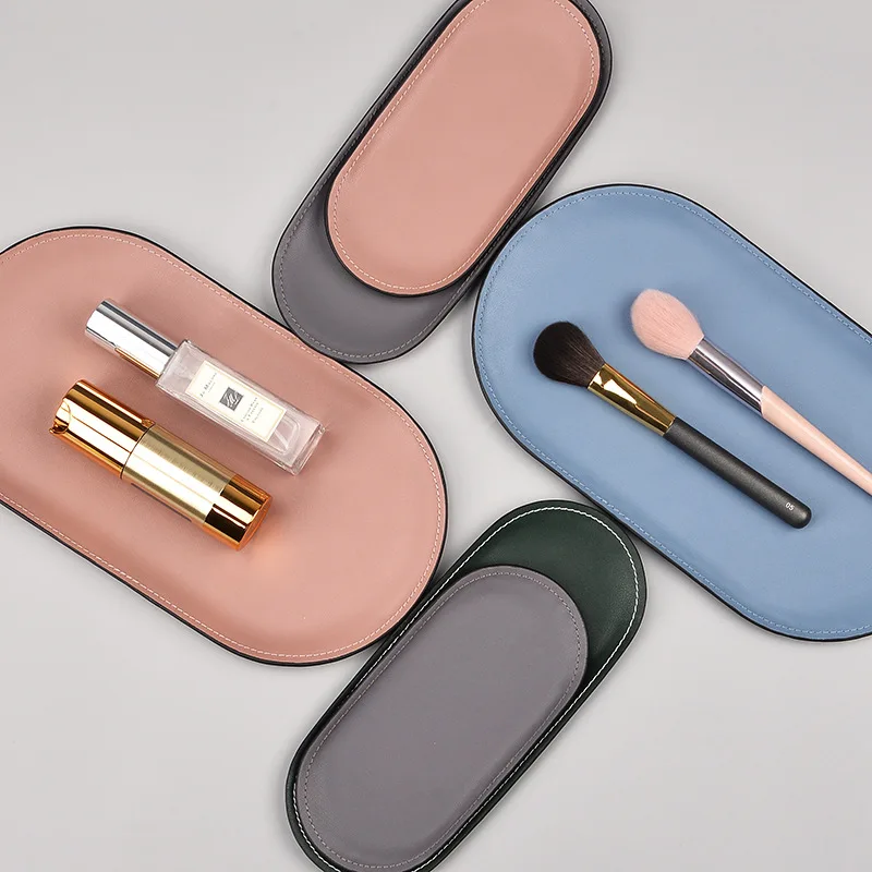 Nordic Stainless Steel Leather Storage Tray Oval Jewelry Plate Cosmetics Perfume Containers Trinket Dish Desktop Organizer
Nordic Stainless Steel Leather Storage Tray Oval Jewelry Plate Cosmetics Perfume Containers Trinket Dish Desktop Organizer