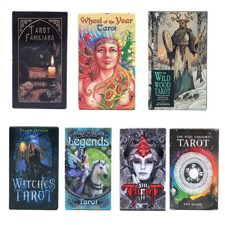 card deck 78pcs mysterious animal tarot cards for family gift