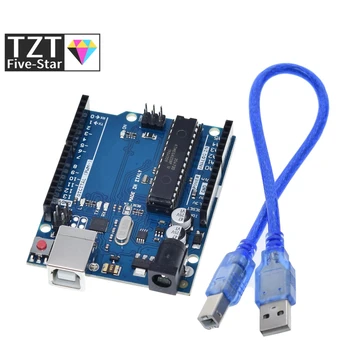 1 Set UNO R3 Official Box ATMEGA16U2+MEGA328P Chip For Arduino UNO R3 Development board + USB CABLE
1 Set UNO R3 Official Box ATMEGA16U2+MEGA328P Chip For Arduino UNO R3 Development board + USB CABLE