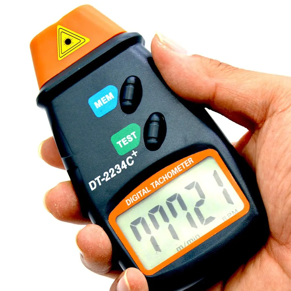 DT2234 C+ Digital Tachometer RPM Meter Non-Contact 2.5RPM-99999RPM LCD Display Speed Meter Tester
DT2234 C+ Digital Tachometer RPM Meter Non-Contact 2.5RPM-99999RPM LCD Display Speed Meter Tester