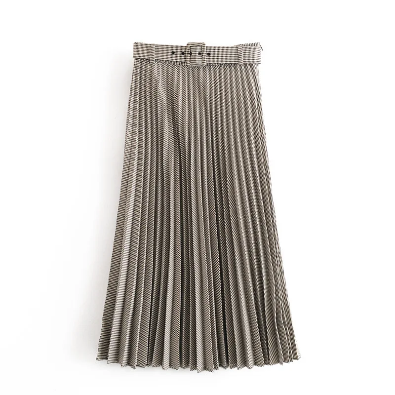 2020 chun xin Products in Europe And American Style WOMEN'S Dress of Belt Thousands of Birds Pleated Skirt A8gs1556
2020 chun xin Products in Europe And American Style WOMEN'S Dress of Belt Thousands of Birds Pleated Skirt A8gs1556