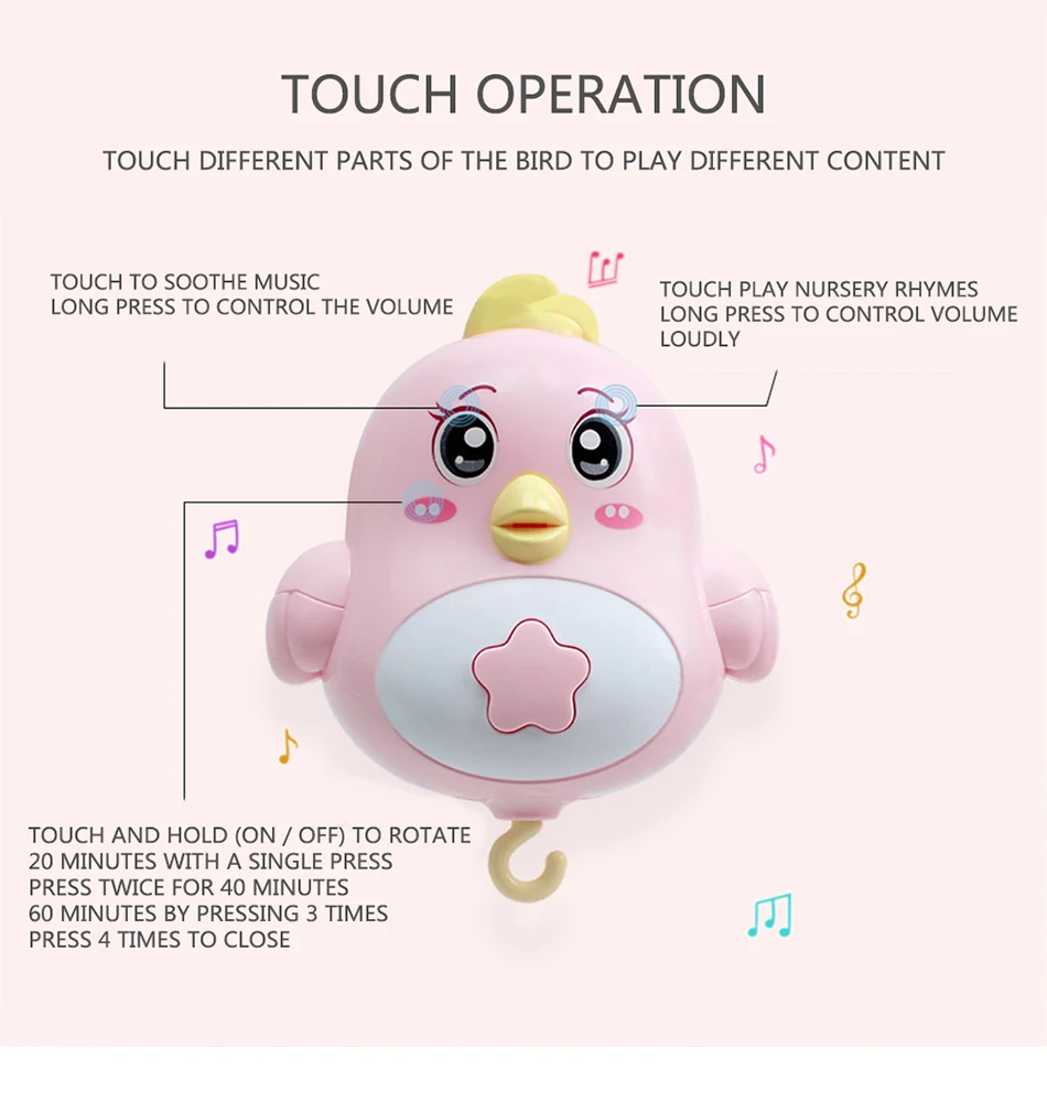 Baby Rattles Crib Mobiles Baby Toys Holder Rotating Mobile Bed Bell Musical Box Projection 0-12 Months Newborn Infant Boy Toys