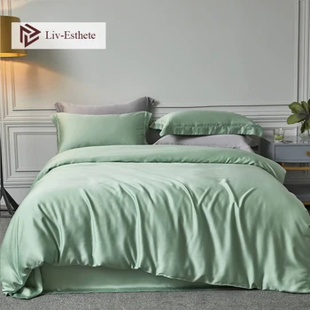 Liv-Esthete Nature 100% Silk Noble Green Bedding Set Beauty Healthy Duvet Cover Double Queen King Bed Linen Set Free Shipping
Liv-Esthete Nature 100% Silk Noble Green Bedding Set Beauty Healthy Duvet Cover Double Queen King Bed Linen Set Free Shipping