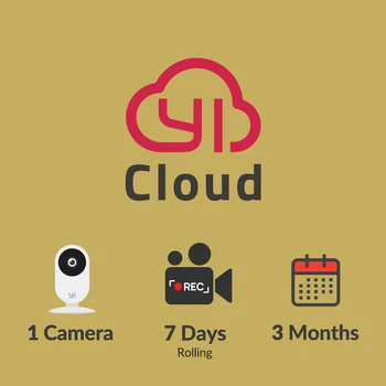 YI Cloud Subscription Plans for YI/Kami cameras, 7/15 days loop recording, 1 camera or up to 5 cameras, motion detection record
YI Cloud Subscription Plans for YI/Kami cameras, 7/15 days loop recording, 1 camera or up to 5 cameras, motion detection record