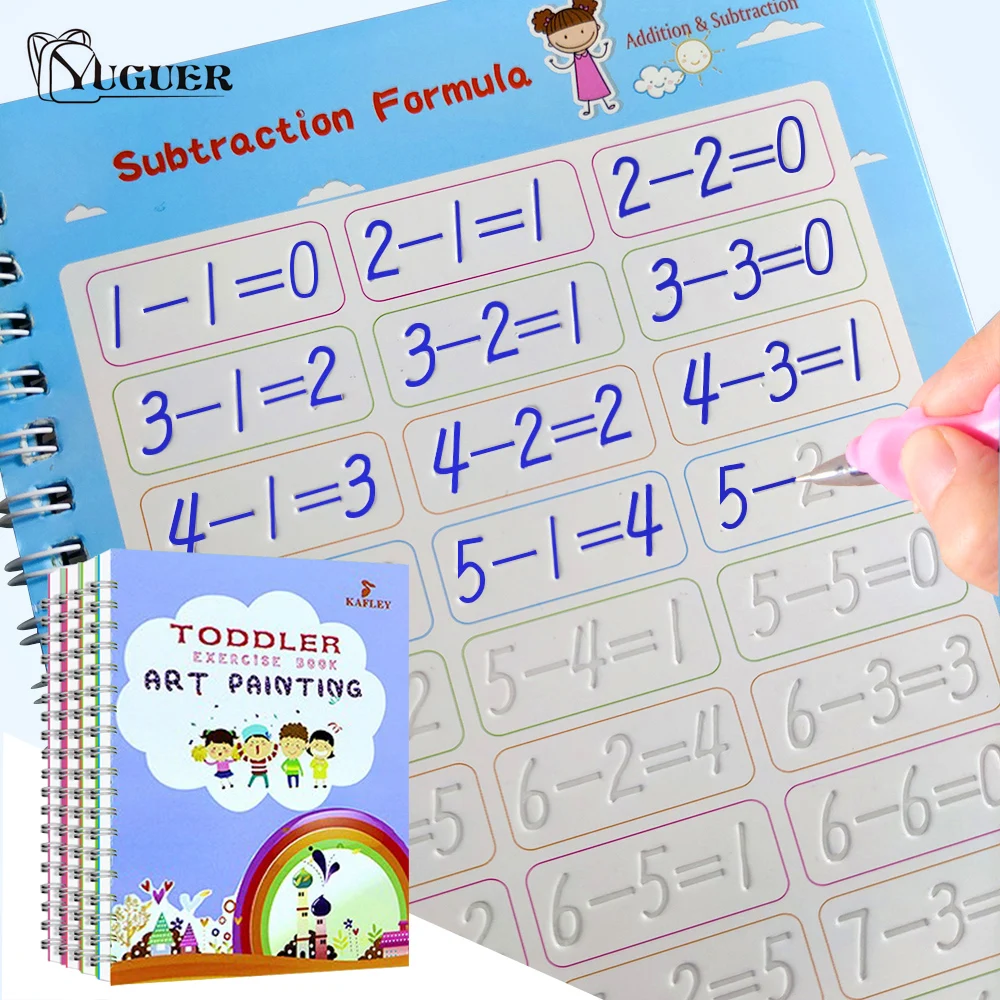 4 Books / Set Reusable Copybook For Calligraphy Learn Alphabet Painting Math Children Handwriting Practice Books Christmas Gift
4 Books / Set Reusable Copybook For Calligraphy Learn Alphabet Painting Math Children Handwriting Practice Books Christmas Gift
