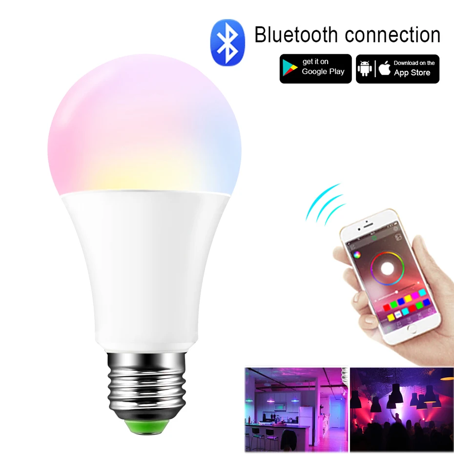 220V Color Light Bulbs Dimmable E27 Ampoule 110V Lamp Bluetooth control LED Bulb RGB + Warm white/ RGB + Cool White Night light
220V Color Light Bulbs Dimmable E27 Ampoule 110V Lamp Bluetooth control LED Bulb RGB + Warm white/ RGB + Cool White Night light