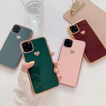 Luxury Plating Love Heart Phone Case For IPhone 11/11 Pro/11 Pro Max Soft Silicone Cover Shockproof Plating Girl Style Case
Luxury Plating Love Heart Phone Case For IPhone 11/11 Pro/11 Pro Max Soft Silicone Cover Shockproof Plating Girl Style Case