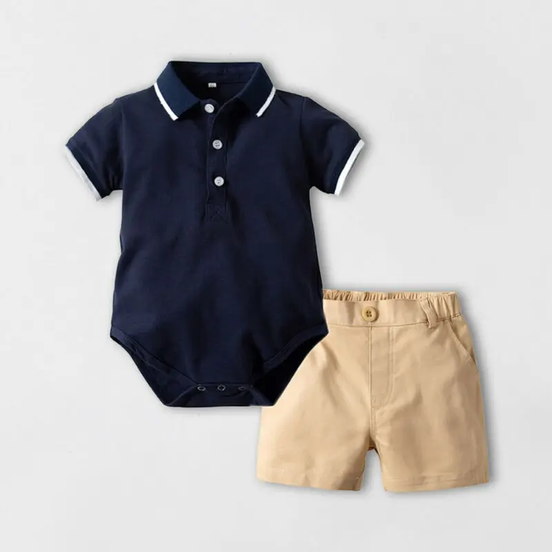 LOOZYKIT Toddlr Boy 2PCS Clothes Infant Baby Boy Clothes Short Sleevee Solid Jumpsuit Bodysuit+Pants Shorts Gentleman Outfit Set
LOOZYKIT Toddlr Boy 2PCS Clothes Infant Baby Boy Clothes Short Sleevee Solid Jumpsuit Bodysuit+Pants Shorts Gentleman Outfit Set