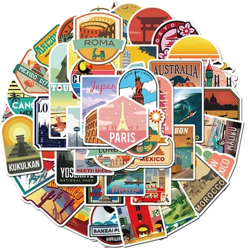50pcs Travel City Landscape Cartoon Graffiti Sticker DIY Motorcycle Skateboard Notebook Suitcase Waterproof Computer Sticker
50pcs Travel City Landscape Cartoon Graffiti Sticker DIY Motorcycle Skateboard Notebook Suitcase Waterproof Computer Sticker