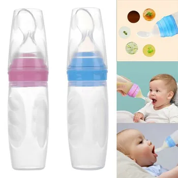 120ML BABY SILICONE SQUEEZE FEEDING BOTTLE WITH SPOON FOOD RICE CEREAL FEEDER 
120ML BABY SILICONE SQUEEZE FEEDING BOTTLE WITH SPOON FOOD RICE CEREAL FEEDER