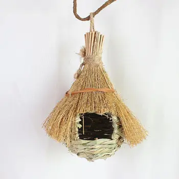 Hand-woven Straw Hanging Tent Type Bird Nest Bird Breeding House Moisture-proof Bird Bird Breeding Supplies C42
Hand-woven Straw Hanging Tent Type Bird Nest Bird Breeding House Moisture-proof Bird Bird Breeding Supplies C42