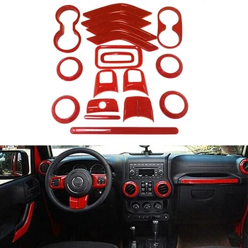 18Pcs Full Set Interior Decoration Trim Kit Steering Wheel&Center Console Air Outlet Trim,Door Handle Cover Inner for Jeep Wrang
18Pcs Full Set Interior Decoration Trim Kit Steering Wheel&Center Console Air Outlet Trim,Door Handle Cover Inner for Jeep Wrang