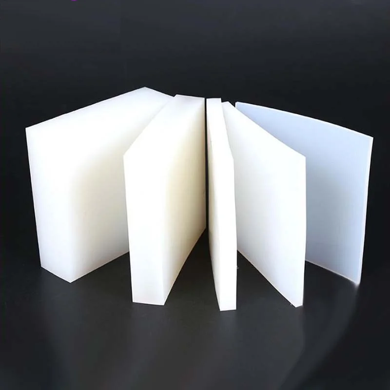 

White Silica Rubber Cushion Plate Rubber Cushion Plate Soft Rectangular Cushion and Shock Absorption Pad Machinery
