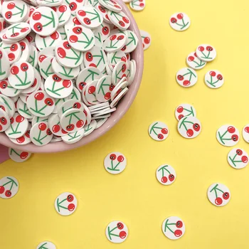 50g/lot Soft Polymer Clay Cherry Fruit Round Slices Sprinkles for Crafts Making Shaker Card Accessories DIY Nail Art Decoration 
50g/lot Soft Polymer Clay Cherry Fruit Round Slices Sprinkles for Crafts Making Shaker Card Accessories DIY Nail Art Decoration