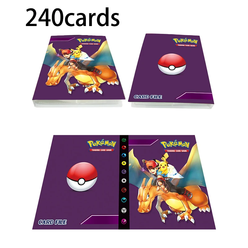 Charizard Pokemon Cards Album Book 240pcs Cartoon Anime Card DIY Collectors Loaded List Holder Capacity Binder Folder Toys
Charizard Pokemon Cards Album Book 240pcs Cartoon Anime Card DIY Collectors Loaded List Holder Capacity Binder Folder Toys