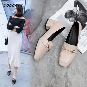 Square Head Retro Loafers Women's 2020 Spring New Korean Version Of The Wild Medium Thick With Lazy Peas Shoes Metal Chain Shoes
Square Head Retro Loafers Women's 2020 Spring New Korean Version Of The Wild Medium Thick With Lazy Peas Shoes Metal Chain Shoes