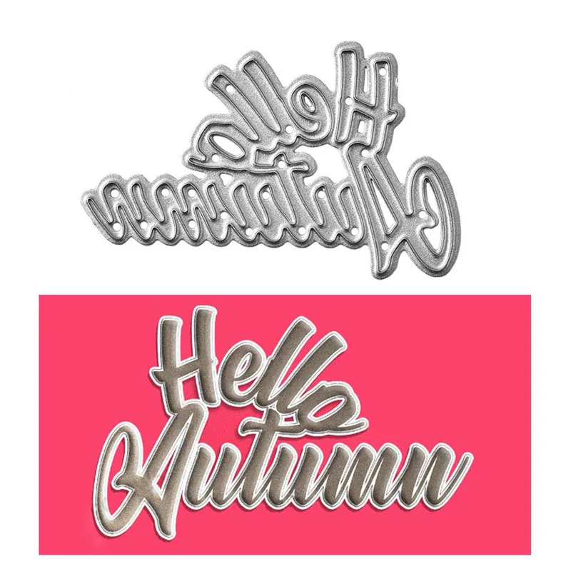 Eastshape Letters Hello Autumn Metal Cutting Dies Scrapbooking Card Making Decorative Embossing DIY Craft Template 2019 New Dies
Eastshape Letters Hello Autumn Metal Cutting Dies Scrapbooking Card Making Decorative Embossing DIY Craft Template 2019 New Dies