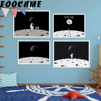Canvas Painting Wall Decor Posters Art Cartoon Astronaut Space Moon Nursery Print Nordic Style Kids Decoration Picture Baby Room
Canvas Painting Wall Decor Posters Art Cartoon Astronaut Space Moon Nursery Print Nordic Style Kids Decoration Picture Baby Room