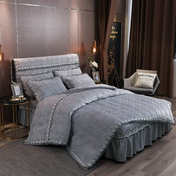 Quilted Velvet Duvet Cover Bedspread Pillow shams 4/6Pcs Super Soft and Warm Bedding Set Fleece Winter Comforter Cover Bedskirt
Quilted Velvet Duvet Cover Bedspread Pillow shams 4/6Pcs Super Soft and Warm Bedding Set Fleece Winter Comforter Cover Bedskirt