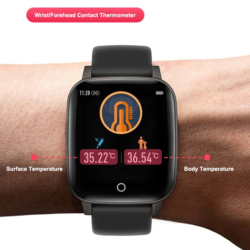 2020 Men Women Smart Watch Waterproof Blood Pressure Heart Rate Body Temperature Monitor Watch Sleep Clock Watch for Android IOS
2020 Men Women Smart Watch Waterproof Blood Pressure Heart Rate Body Temperature Monitor Watch Sleep Clock Watch for Android IOS